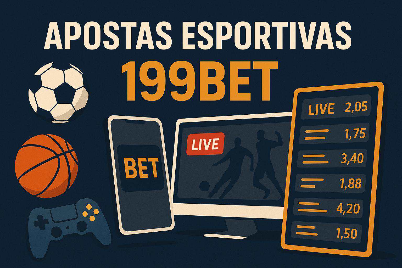 Aposte em apostas esportivas no cassino online 199BET