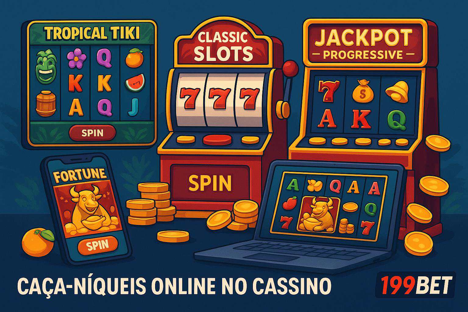 Explore o mundo das slot machines no 199BET   Casino